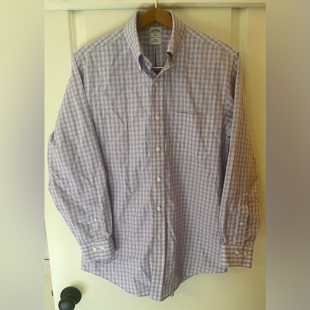 Brooks Brothers Slim Fit Dress Shirt Size 15 2/3